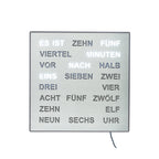 AMS T1245 Tisch- und Wanduhr mit LED-Wortuhr