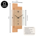 Natuhr Buchwald Wanduhr aus massiver Buche mit Quarzwerk