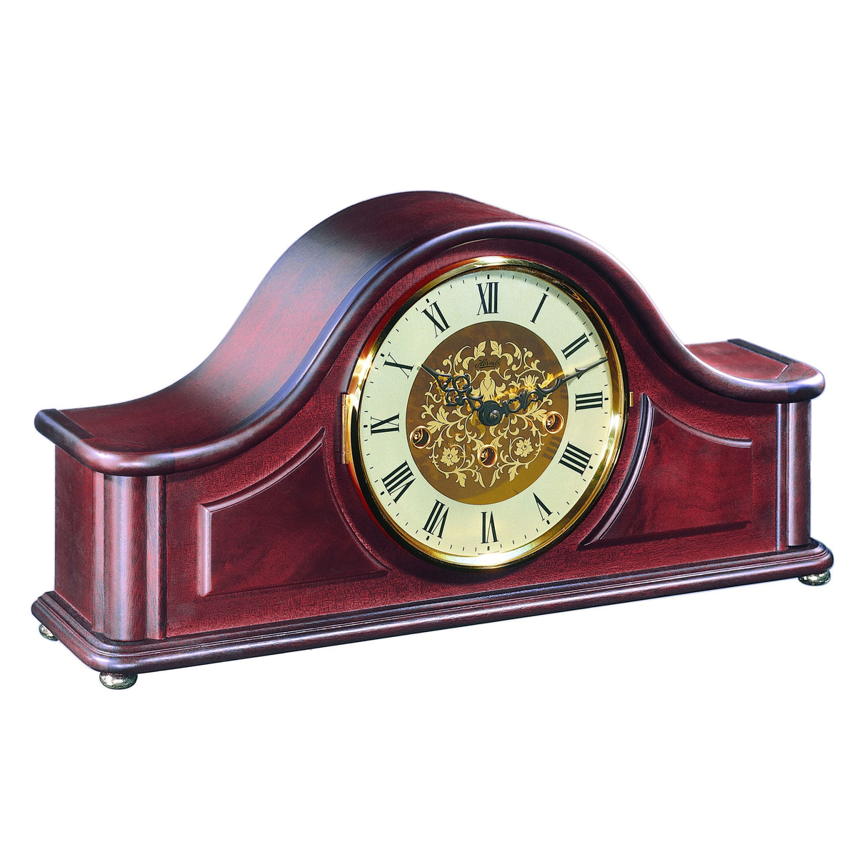  Hermle 21142-070340 Napoleon Uhr Acton Mahagoni mit automatischer Nachtabschaltung