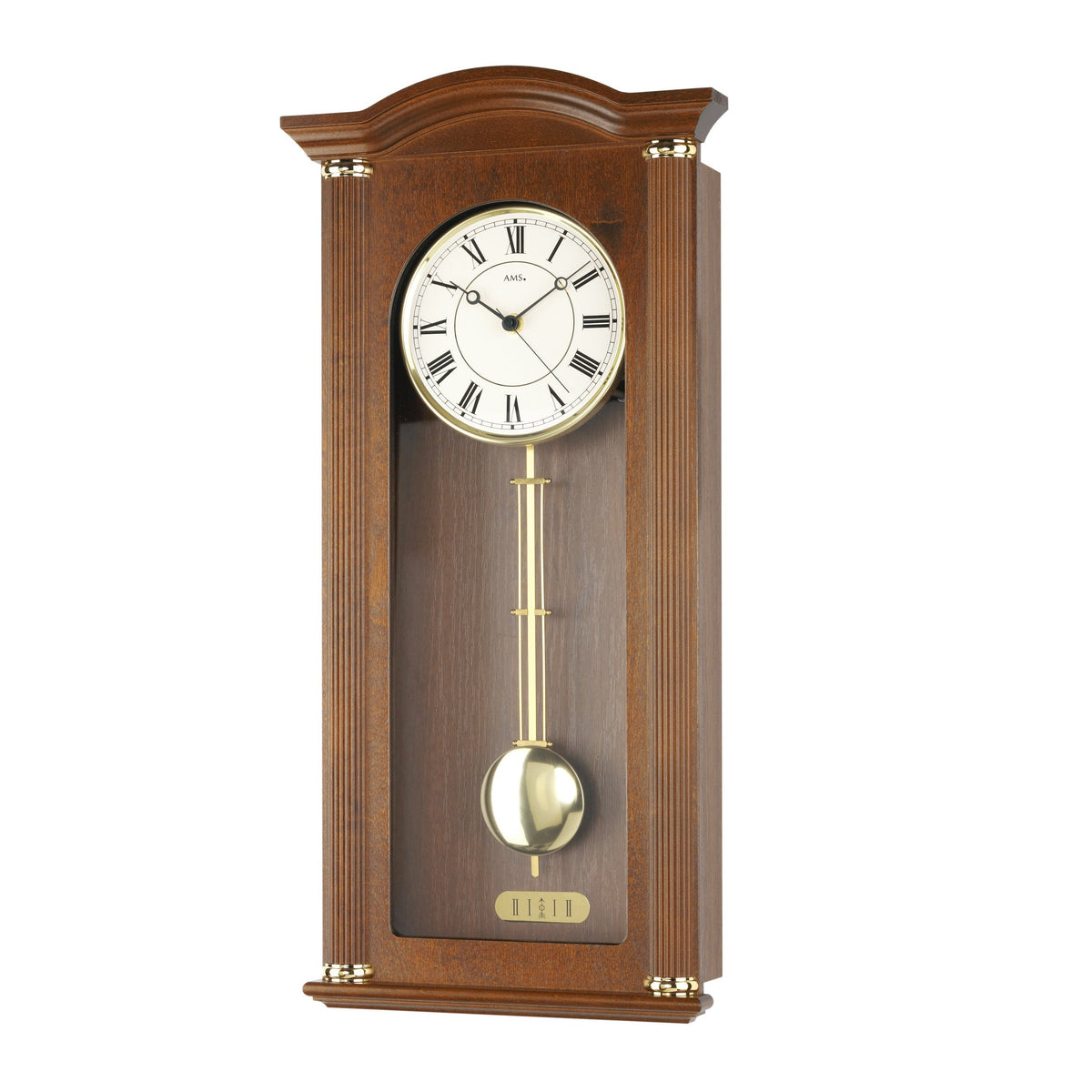 AMS R2765-1 Regulator mit Nussbaum-Holzgehäuse und 8-Tage Westminster-Schlagwerk