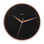 Hermle 30918-V52100 Wanduhr Aria Bahnhofsuhr - Ø 400 roségoldfarbener Reif mit anthrazit Zifferblatt roségoldfarben bedruckt