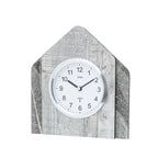 AMS F5168 Funk-Tischuhr mit Holzgehäuse, Natur-Blättern und Swarovski-Kristallen