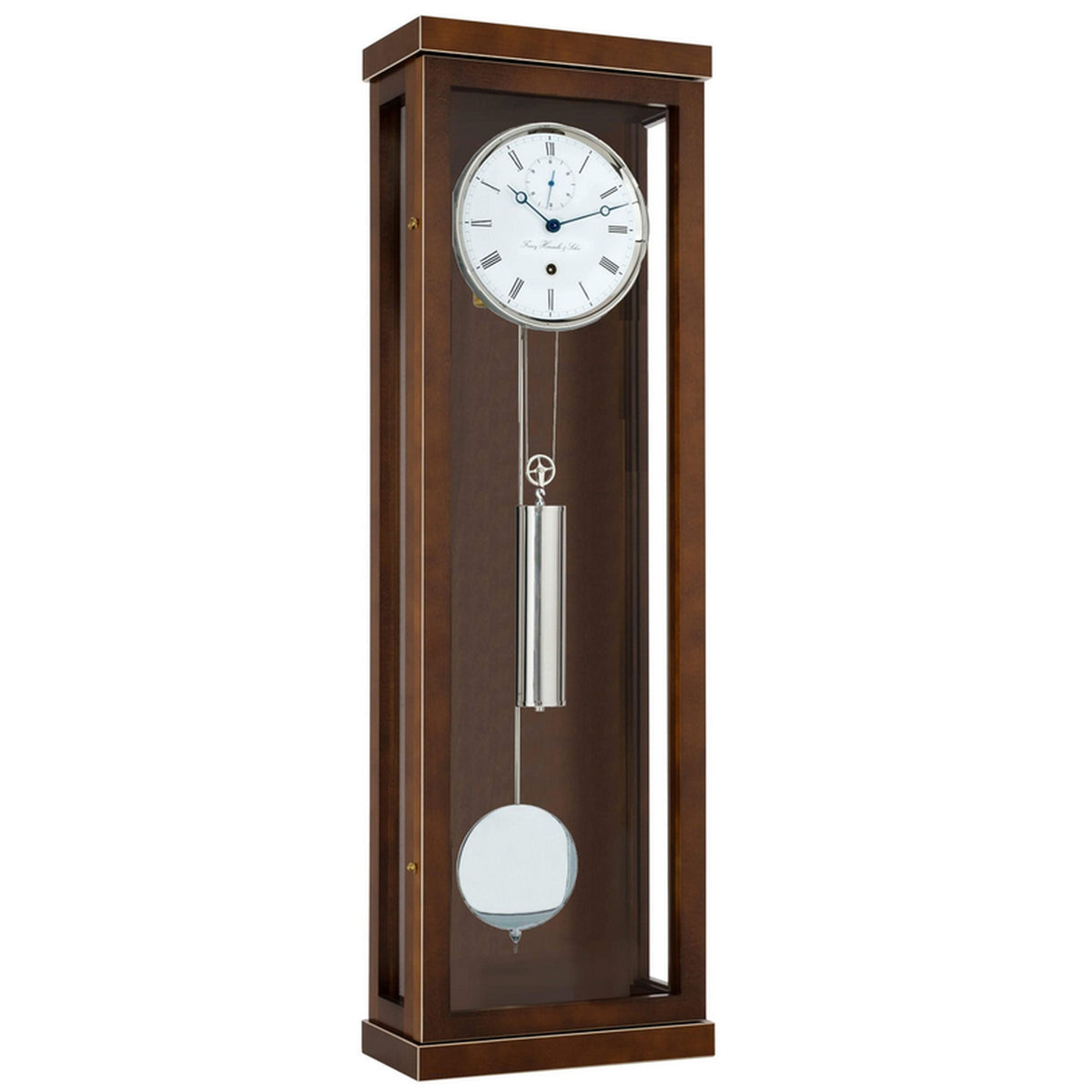 Hermle 70996-030761 Regulateur Jerald "Franz Hermle & Sohn" Monatsläufer Nussbaum