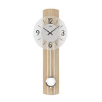 AMS W7274 Pendelwanduhr mit Sonoma-Applikation und verchromten Zierleisten