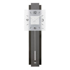 AMS W7313 Pendelwanduhr mit Carbon-Applikation auf Holzrückwand