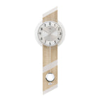 AMS W7415 Pendelwanduhr mit Sonoma-Gehäuse und Aluminium-Applikation