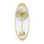AMS W7417 Pendelwanduhr mit messingfarben bedrucktem Mineralglas