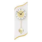 AMS W7437 Pendelwanduhr mit bedrucktem Mineralglas