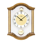 AMS W7447-4 Wanduhr mit massivem Eichenholzgehäuse