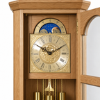 Astra Design AD210-04E Standuhr „Rheingold“ aus massiver Eiche