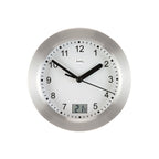 AMS W9223 Wanduhr mit silbernem Aluminium-Frontring