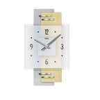 AMS W9248 Wanduhr mit ahornlackierter Holzrückwand und facettiertem Mineralglas