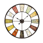 AMS W9488 XXL-Wanduhr mit Metallgehäuse