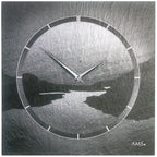 AMS W9512 Wanduhr mit Naturschiefer und Airbrush-Design