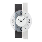 AMS W9555 Wanduhr mit Holzgehäuse und Schiefer-Aluminium-Auflage