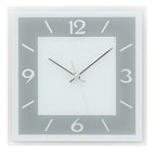 AMS W9573 Wanduhr mit facettiertem Spiegelglas blaugrau