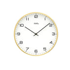 AMS W9657 Wanduhr mit messinglackiertem Metallgehäuse