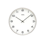 AMS W9658 Wanduhr mit vernickeltem Metallgehäuse