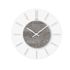 AMS W9662 Wanduhr mit Mineralglas und Steinapplikation