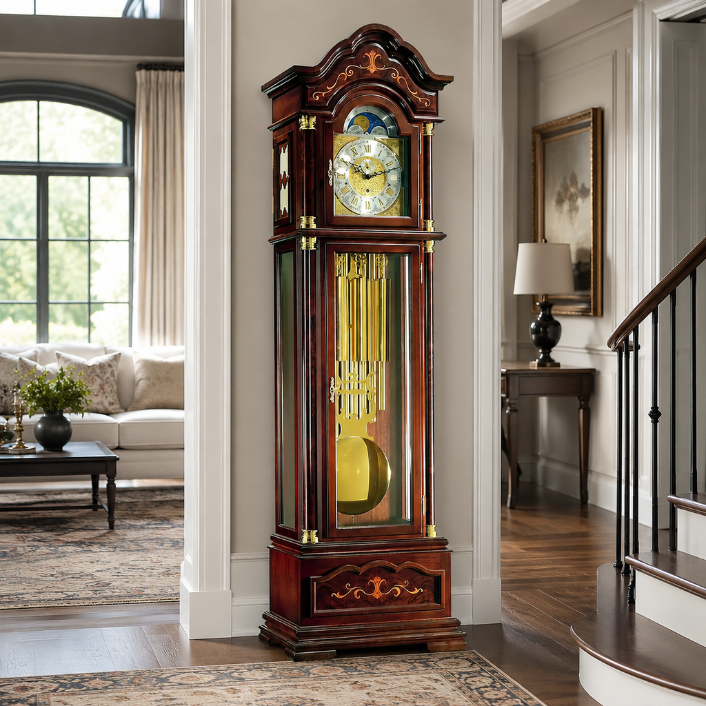 Hermle 01131-031171 Grandfather Clock Trafalgar Walnut