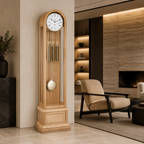 Hermle 01087-050461 Grandfather Clock Charlotte "Franz Hermle & Sohn" Light Oak