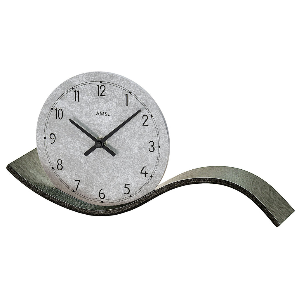 AMS T1316 Tischuhr mit Quarzwerk und Holzgehäuse