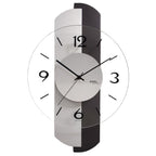 AMS W9206 Wanduhr mit anthrazitfarbenem Holzgehäuse
