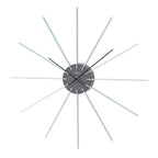 AMS W9595 Wanduhr dunkelgrau mit Aluminiumstäben