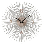 AMS W9610 Wanduhr mit Metallgehäuse in Strahlen-Optik Anthrazit