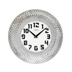 AMS W9614 Wanduhr mit Keramikgehäuse in Silber