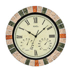 AMS W9620 Wanduhr mit wetterfestem Kunstharzgehäuse und Raumklimaanzeige