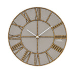 AMS W9635 Wanduhr mit lackiertem Holzgehäuse und lasergeschnittenem Design