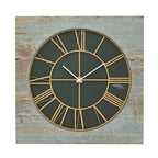 AMS W9640 Wanduhr in Holzoptik mit lasergeschnittenem Design