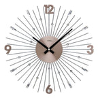 AMS W9654 Wanduhr mit anthrazitfarbenen Metallstäben
