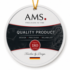 AMS F5140 Radio-Controlled Desk Clock with Brushed Metal Casing