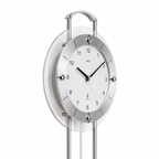 AMS F5254 Pendulum Radio Wall Clock with Lacquered Metal Rods