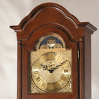 AMS S2022-1 Grandfather Clock with Solid Walnut Case and Inlays