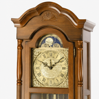 AMS S2011-1 Grandfather Clock with Solid Walnut Case and Mechanical Chain Movement