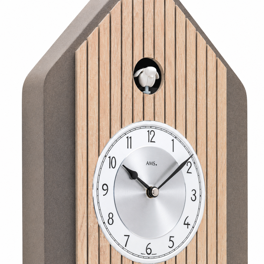 AMS W7495 Cuckoo Clock with Sonoma Wood Case