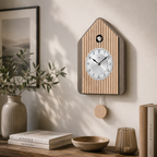AMS W7495 Cuckoo Clock with Sonoma Wood Case