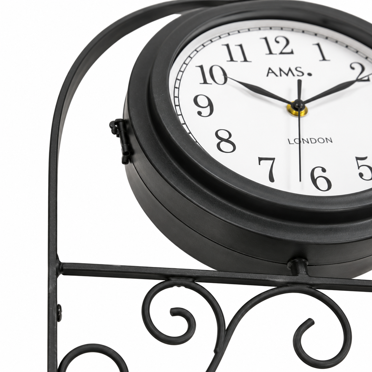 AMS W9433 Double-Sided and Revolving Outdoor Wall Clock