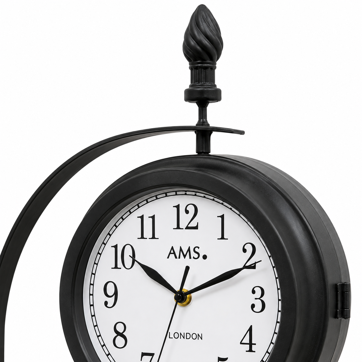 AMS W9433 Double-Sided and Revolving Outdoor Wall Clock