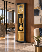Astra Design AD210-04G Standuhr „Rheingold“ in zweifarben Lackierung aus massiver Eiche