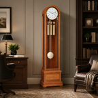 Hermle 01087-160461 Grandfather Clock Charlotte "Franz Hermle & Sohn" Cherry Wood