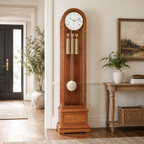 Hermle 01087-160461 Grandfather Clock Charlotte "Franz Hermle & Sohn" Cherry Wood