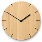 Natuhr F4002B Solide Funkwanduhr aus Massivholz Buche