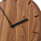 Natuhr W8002D Solide Quarzwanduhr aus dunkler Eiche